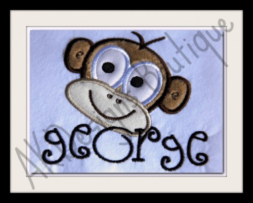 We used the lowercase letters from our #22 Fun Font to spell "george"