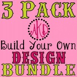 3 Pack "Build Your Own" Design Bundle Deal - Machine Embroidery Designs