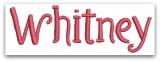 No 318 Swirly Font Machine Embroidery Designs 1 inch high