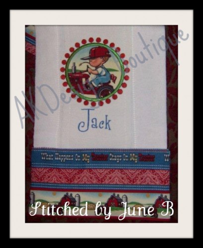 Burp Cloth made by June B - very cute!