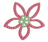 No 33 Retro Flower Machine Embroidery Designs