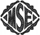 3 Letter Monogram with Brackets and Frame