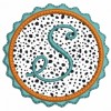 Applique Ric Rac Frame with our #334 Paris Script Font