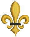 No 580 Teeny Fleur de Lis Machine Embroidery Designs