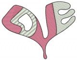 No 250C LOVE Heart Machine Embroidery Designs