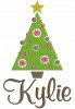 The picture below is of 1 large tree and we used our #67 Girly Font to spell "Kylie"