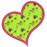 No 260 Applique Hearts Machine Embroidery Designs