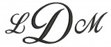 No 115 Lara Script 3 Letter Monogram Machine Embroidery Designs 1 inch and 2 inch high