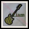 Onesie with 4" Satin Stitch Guitar and our Baby Blue Font [sold separately]