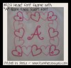 "A" is from our Paris Script Font set