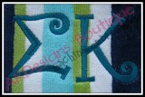 Example stitched on a towel.