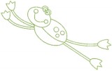 No 1100 Simple Frog Machine Embroidery Designs