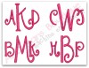 Examples of 3 Letter Monograms
