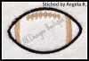 Example stitched by Angela R - stitched without applique fabric on terry cloth.