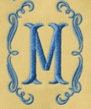 Alpha Pak #017 Includes 2 Fonts - Cotillion and Rosebush for Monogram Wizard Plus