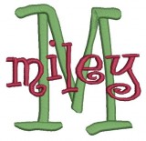 No 31 Bold Curly STACKED Font Machine Embroidery Designs 3.5 inch high