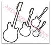 All 4 Satin Stitch Applique Guitars