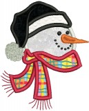No 150 Applique Snowman Machine Embroidery Designs