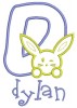 No lowercase letters are included in this set.  The picture is just an example of how the uppercase letters can be used.