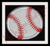 No 863 Applique Baseball or Softball Machine Embroidery Designs 