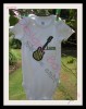 Onesie with 4" Satin Stitch Guitar and our Baby Blue Font [sold separately]
