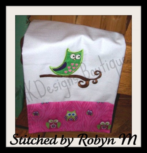 Example stitched by customer.