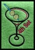 Below is an example of this design stitched on a 
tennis towel ~ Makes a super cute gift!