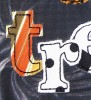 Example of Solvy being used on a t-shirt with our #312 Simple Applique Font