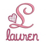 Example shown with our lowercase #12 Bold Font letters that have been made a little smaller.
