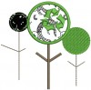 Our #451 and #466 Retro Trees were used in this picture.