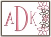 Shown with "AK" from my #32 Fun Font Designs and "D" from my #22 Fun Font Designs