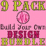 9 Pack "Build Your Own" Design Bundle Deal - Machine Embroidery Designs