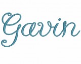 No 334 Paris Script Font Machine Embroidery Designs 1.5 inch high