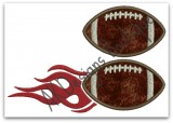 No 879 Applique Football Machine Embroidery Designs 