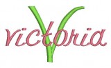 No 25 Elegant STACKED Font Machine Embroidery Designs 2 inch high